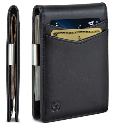 SERMAN Brands Money Clip Wallet - Mens Wallets Sli