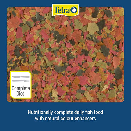 Tetra Tropical Color Flakes, Fish Food With Natural Colour Enhancer For Top & Mid Feeders, 62g, Complete Diet Enhanced With Vitamin C & Carotenoids, Clear Water Formula - Does Not Leach Colour