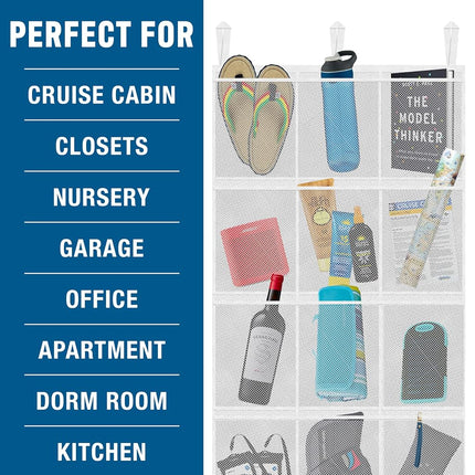 Cruise On Over The Door Organizer & Shoe Holder (Fire Retardant | Mesh) 15 Pocket