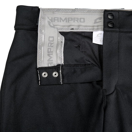 CHAMPRO Boys' Triple Crown 2.0 Open Bottom Baseball Pants Black