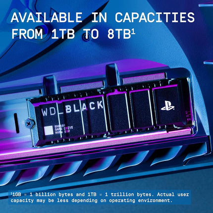 WD_BLACK SN850P 8TB PS5 SSD, Officially Licensed for PlayStation 5, Read Speeds Up to 7200 MB/s, M.2 2280 PCIe NVMe, Exclusive Heatsink Design, Internal Gaming SSD