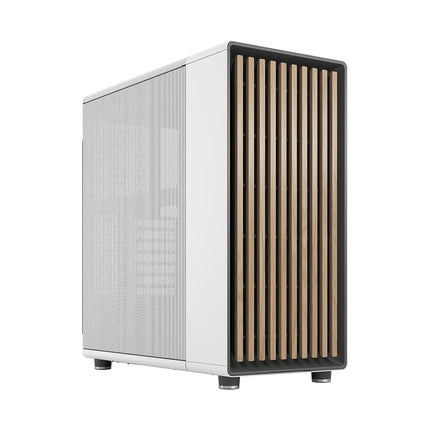 Fractal Design North Chalk White - Wood Oak front 