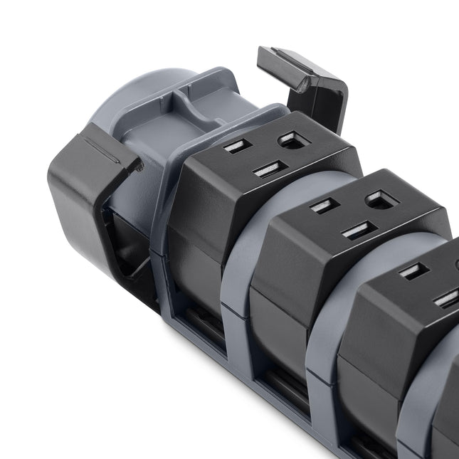 Pivot Plug Surge Protector, 8 Outlets, 6ft Cord