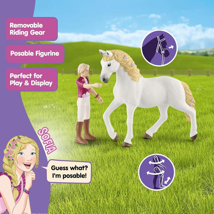 Schleich Horse Club - 10Pc Sofia w/ Blossom Horse and Rider Playset | 42540