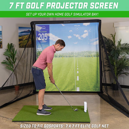 Pantalla de impacto GoSports de 7 pies para simulador de golf