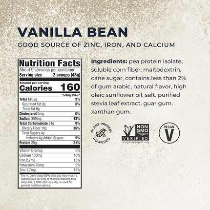 Evolve Protein Powder, Ideal Vanilla, 20g Protein,1 Pound
