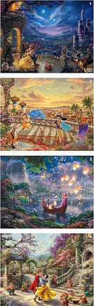Ceaco - 4 in 1 Multipack - Disney - Thomas Kinkade - (4) 500 Piece Jigsaw Puzzles