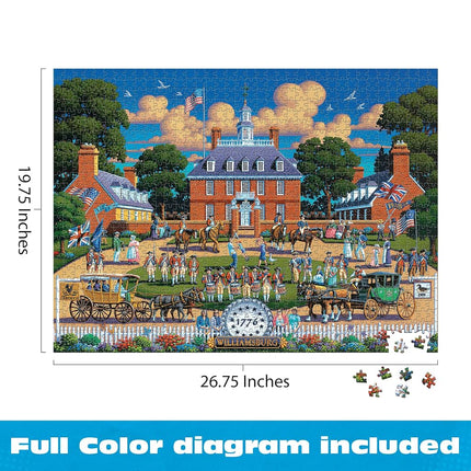 Buffalo Games Dowdle New Orleans 1000 Piece Jigsaw Puzzle for Adults – Colorful City Scene, Premium Puzzle Board, 26.75 x 19.75 in