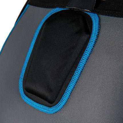 CHAMPRO Girdle de protection 7 protections Bull Rush, Charbon, Empiècement noir, Adulte Large (FPGU17AGRL)