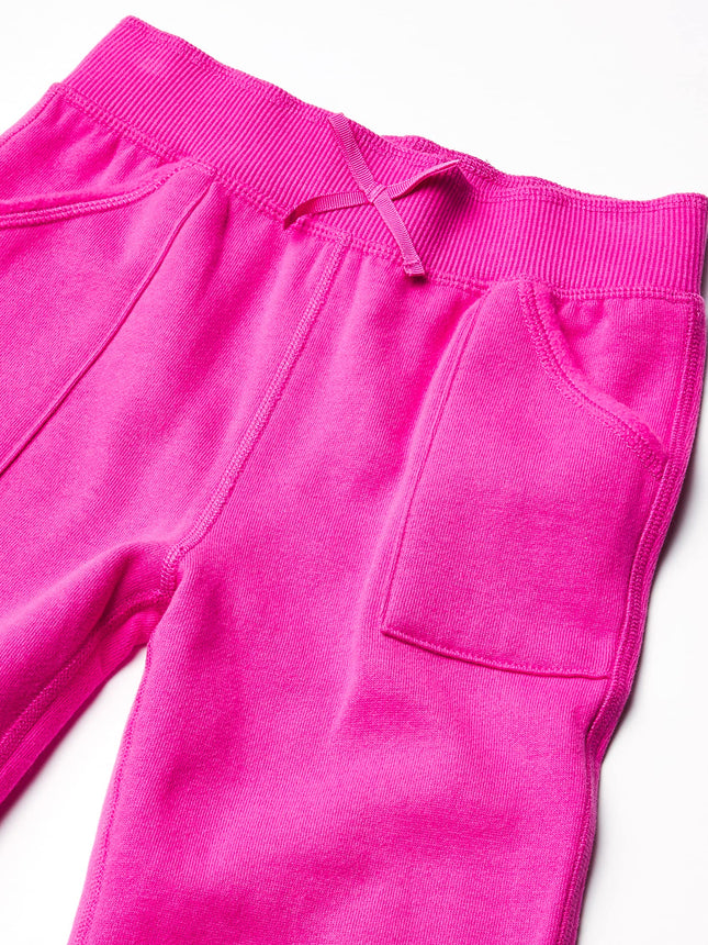 Nautica Girls' Sensory-Friendly Soft Fleece Sweatpants, Rose, 8
