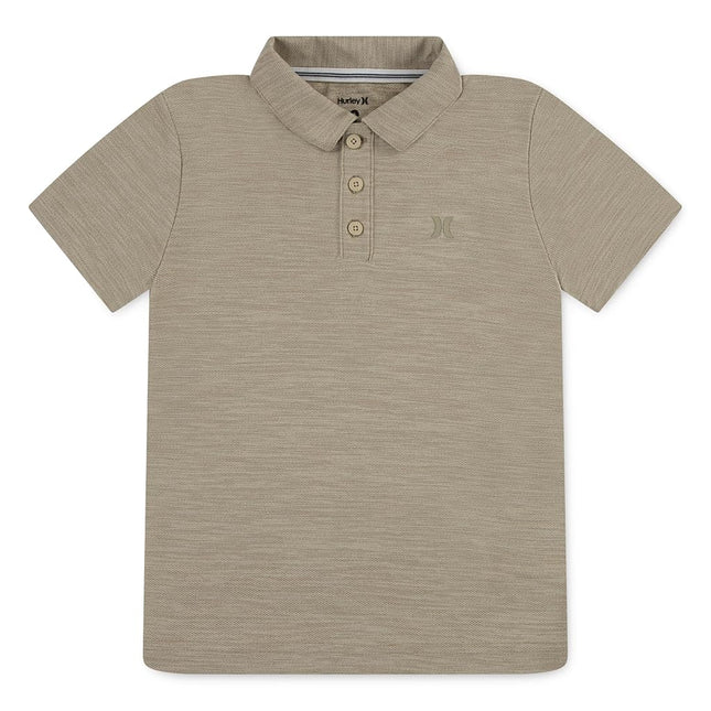 Hurley Boys' Performance Polo Shirt, Rattan Heather, Medium