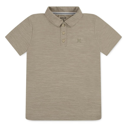 Polo Hurley de alto rendimiento para niños, Rattan Heather, pequeña