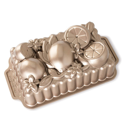 Nordic Ware Citrus Blossom Loaf Pan, Original Cast