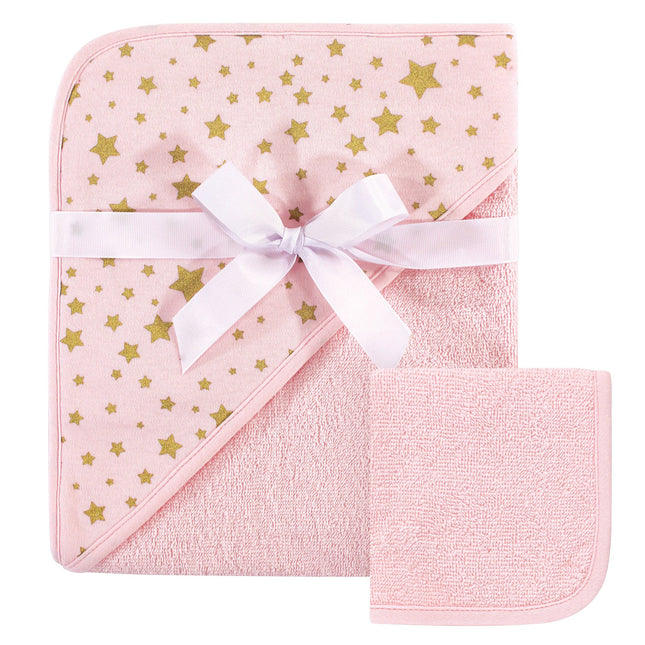 Hudson Baby Unisex Baby Cotton Hooded Towel and Wa