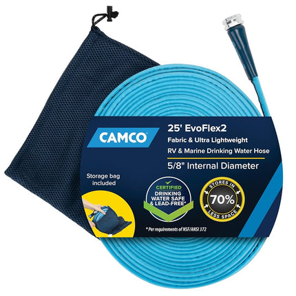Camco 22577: Evoflex2-25' Drinking Water Hose, Fabric Reinforced