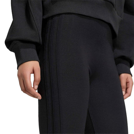 adidas Womens 3-Stripes Single Jersey Sportswear Leggings, Black, XL