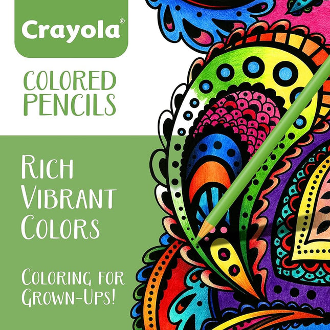 Crayola Colored Pencils, 50 Count, Pre-sharpened, Non Toxic, Art Tools, Assorted Colors, great for Adult Coloring Books and Drawing
