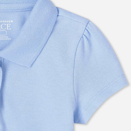 The Children's Place Polo Piqué de Manga Corta para Bebés Niñas y Niñas Pequeñas, Daybreak, 4T