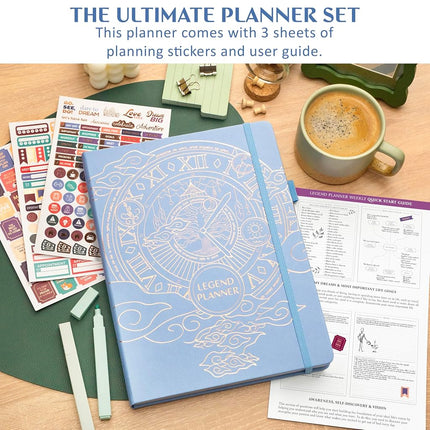 Legend Planner - Periwinkle A4 Weekly & Daily Goal Journal