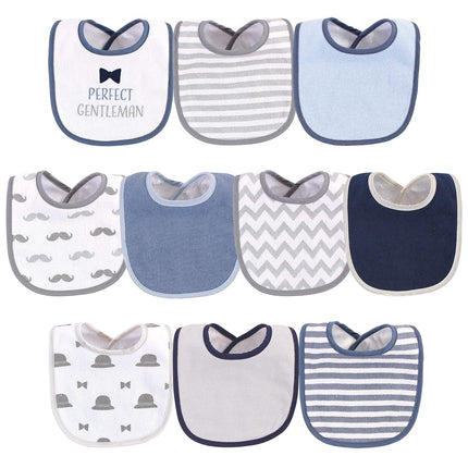 Hudson Baby Unisex Baby Cotton and Polyester Bibs,