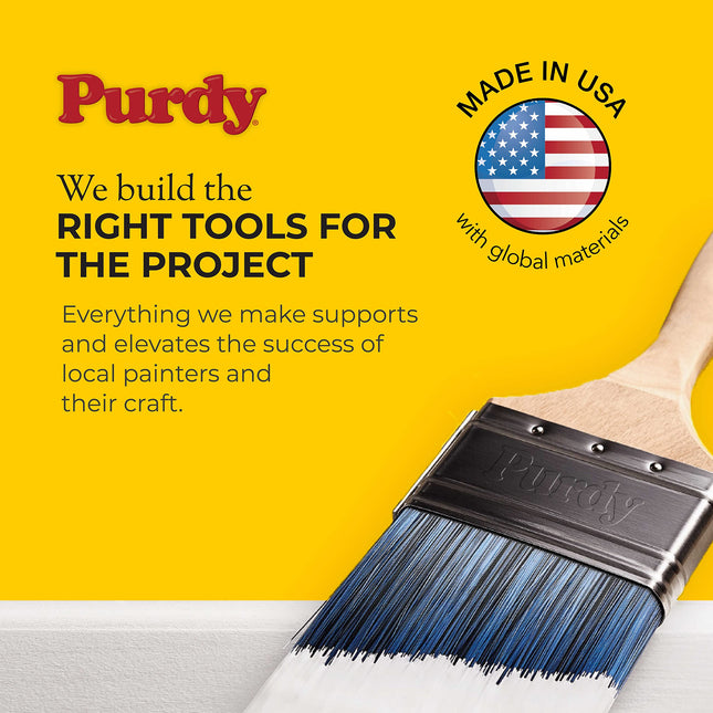Purdy 144152215 Nylox Glide Brush, Brown, 1-1/2"
