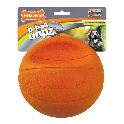 Nylabone Power Play Dog Basketball B-Ball Gripz Ba