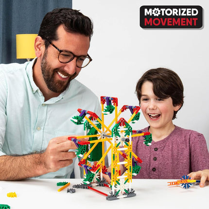 K'NEX | Power and Play Motorised Building Set | Educational Toys for Kids, 529 Piece Stem Learning Kit, Engineering for Kids, Fun and Building Construction Toys Ages 7+ | Basic Fun 23012