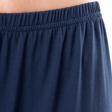 Conjunto de pijama de camiseta sin mangas, pantalón y cárdigan transpirable Fruit of the Loom para mujer, azul medianoche, S