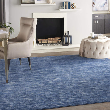 Nourison Essentials Indoor/Outdoor Navy Blue 7' x 