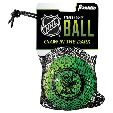Franklin Sports Street Hockey Ball - Glow in The Dark - NHL, 1 Ball