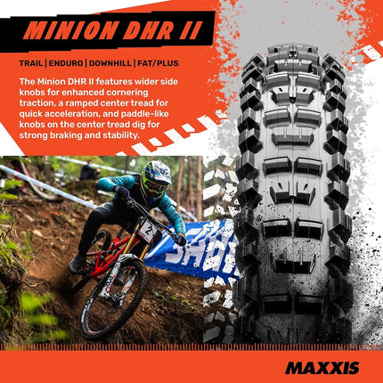 Maxxis Minion DHR II EXO/TR 60 TPI Tubeless 29´´ X 2.40 MTB Tyre 29´´ x 2.40