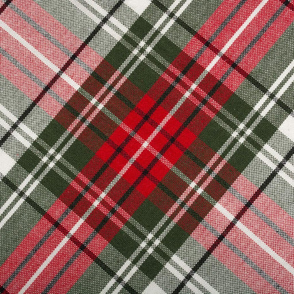 DII Dining Room Table and Kitchen Decor, Cotton, Red, Green and White, Rectangle Christmas Tablecloth, 60x104