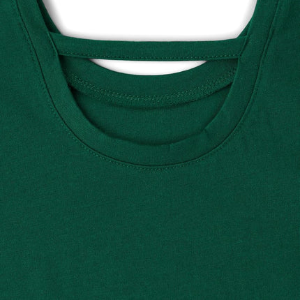 The Children's Place Girls' Long Sleeve Graphic Top with Back Detail, Holiday Tree, XX-Large