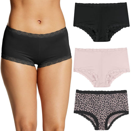 Maidenform Women's Underwear, Microfiber with Lace