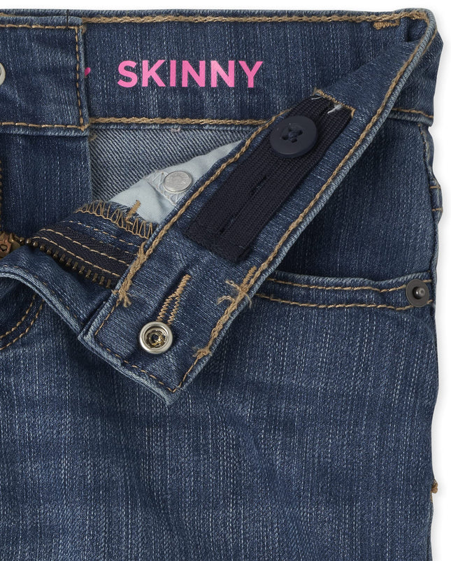 The Children's Place Jean Skinny basique pour fille, Md Lara Wash Single, 18