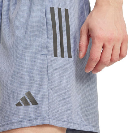 adidas Men's Own The Run Shorts, preloved Ink/White, XXL 5 inch