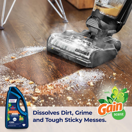 Bissell® Multisuperficie con Febreze + Gain, 34451, 1.89 L, Seguro para Suelos Duros Sellados y Alfombras, Disuelve la Suciedad, la Mugre y las Manchas Pegajosas Difíciles, Aroma Original Febreze Gain