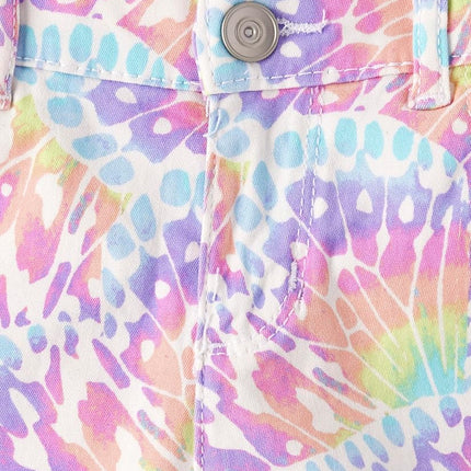 The Children's Place Short en jean skimmer pour fille, Tie-dye délavé, 8