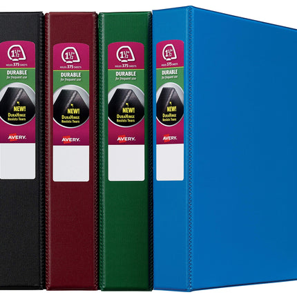 Avery Durable Binder with 1.5" Slant Rings, Assort
