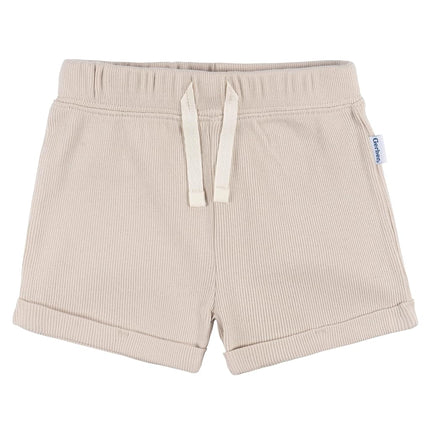 Gerber Unisex Baby Bodysuit and Shorts Set, Beige, 0-3 Months