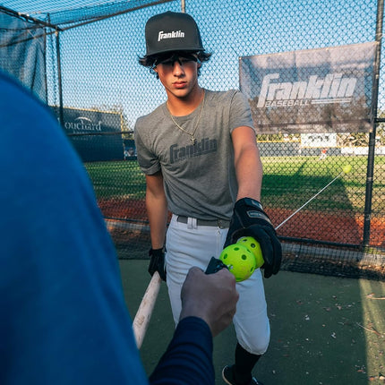Franklin Sports Launch Line Baseball Hitting Trainer - IDB Swing Trainer + Batting Practice Aid - Baseball + Softball Batting Practice Equipment + Training Aid for Hitters,White/Yellow
