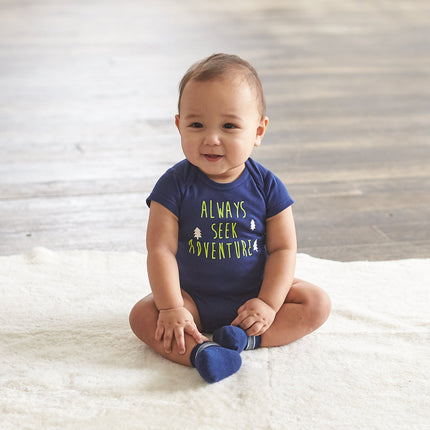 Gerber Baby Boys 5-Pack Short-Sleeve Onesies Bodysuits, Hedgehog, 3-6 Months