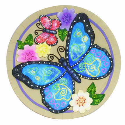 Spoontiques - Garden Décor - Butterfly Stepping Stone - Decorative Stone for Garden