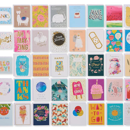 UK Greetings Multipack of 40 All Occasion Cards for Him/Her/Friend - Cheerful Designs with Keepsake Box