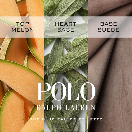 Ralph Lauren Polo Blue Eau de Toilette - Citrus, Sage & Suede Cologne 75ml