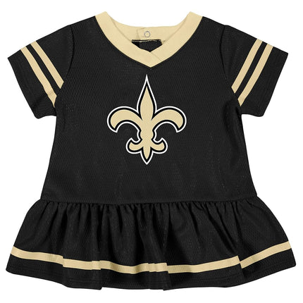 NFL Gerber Girls' Baby Jersey Dress and Diaper Cover, Team Color, 0-3 Months