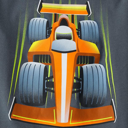 Lot de t-shirts graphiques à manches courtes The Children's Place pour bébés et tout-petits garçons, modèles Véhicules, Course/Chantier/Monster Trucks, 2T