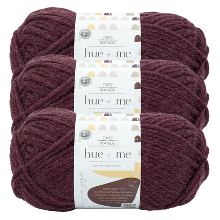 Lion Brand Yarn, Hue + Me Chunky Yarn for Crocheti