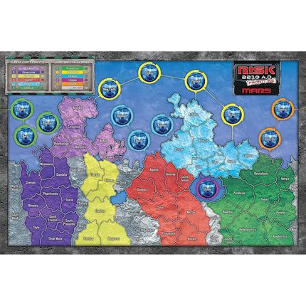 Renegade Games: Risk 2210 A.D. Frontline Expansion - Take The Battle to Mars, Tournament Modules, Asymmetric Factions, Ages 10+, 2-5 Players, 4 Hrs