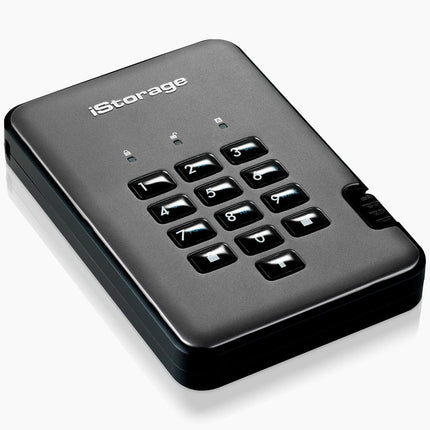 iStorage diskAshur PRO2 SSD 2TB - Secure Solid State Drive - FIPS Level 3 certified - Password protected - Dust/Water-Resistant - Hardware encryption